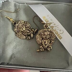Gold Angel Earrings